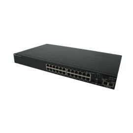 0K688K - Dell PowerConnect 3524 24-Port 10/100-Base-T 2 x Gigabit SFP+ 10/100/1000 Manageable Stackable Ethernet Rack-mountable Switch