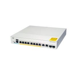 C1000-8P-E-2G-L - Cisco Catalyst 1000 Series 8-Ports 10/100/1000BASE-T PoE+ Layer 2 Rack-mountable Managed Network Switch with 2-Ports SFP
