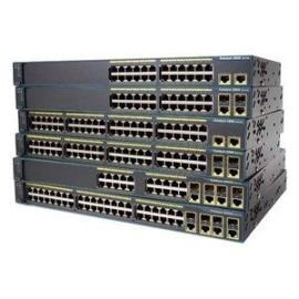 WS-C2960+48TC-L - Cisco Catalyst 2960-Plus Series 48-Ports 10/100/1000BASE-T Ethernet Layer 2 Rack-mountable Managed Network Switch with 2-Ports SFP