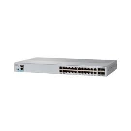 WS-C2960L-24TS-LL - Cisco Catalyst 2960-L Series 24-Ports 10/100/1000BASE-T Ethernet Layer 2 Rack-mountable Managed Network Switch with 4-Ports SFP