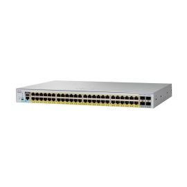 WS-C2960L-48PS-LL - Cisco Catalyst 2960-L Series 48-Ports 10/100/1000BASE-T PoE+ Layer 2 Rack-mountable Managed Network Switch with 4-Ports SFP