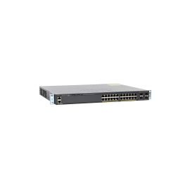 WS-C2960X-24PS-L - Cisco Catalyst 2960-X Series 24-Ports 10/100/1000BASE-T Ethernet Layer 3 Rack-mountable Managed Network Switch with 4-Ports SFP