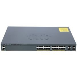 WS-C2960X-24TS-L - Cisco Catalyst 2960-X Series 24-Ports 10/100/1000BASE-T Ethernet Layer 3 Rack-mountable Managed Network Switch with 4-Ports SFP