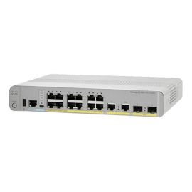 WS-C3560CX-12PC-S - Cisco Catalyst 3560-CX Series 12-Ports 10/100/1000BASE-T PoE+ Layer 3 Rack-mountable Managed Compact Switches with 2-Ports SFP