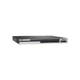 WS-C3750X-12S-S - Cisco Catalyst 3750-X Series 12-Ports 1GBASE-X SFP Layer 3 Rack-mountable Managed Stackable Switch